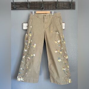 Polo Ralph Lauren Paint Splatter Wide Leg Khakis